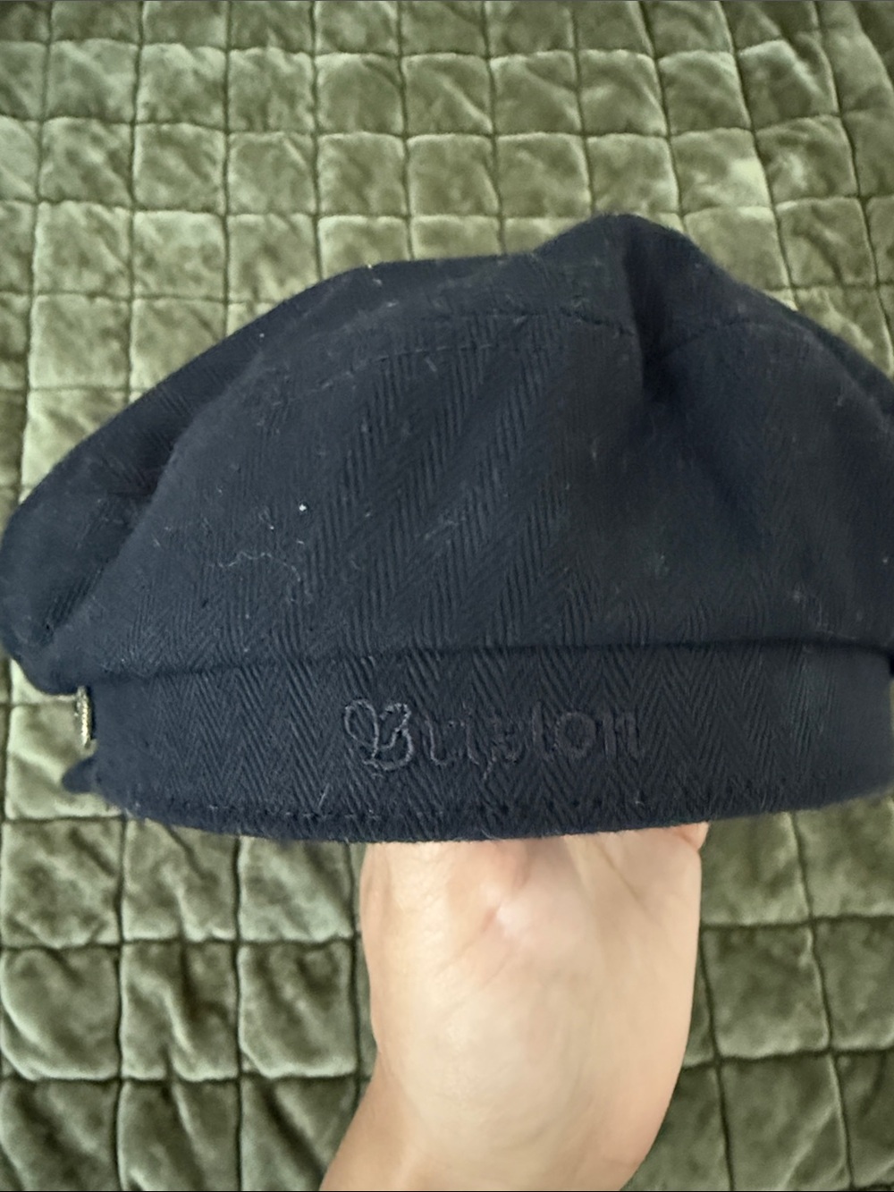 Brixton Black Newsboy Cap - Picture 4 of 4